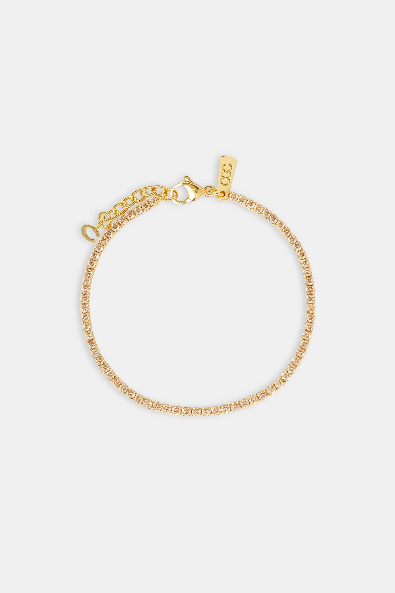 Champagne Micro Tennis Bracelet - 2.5mm